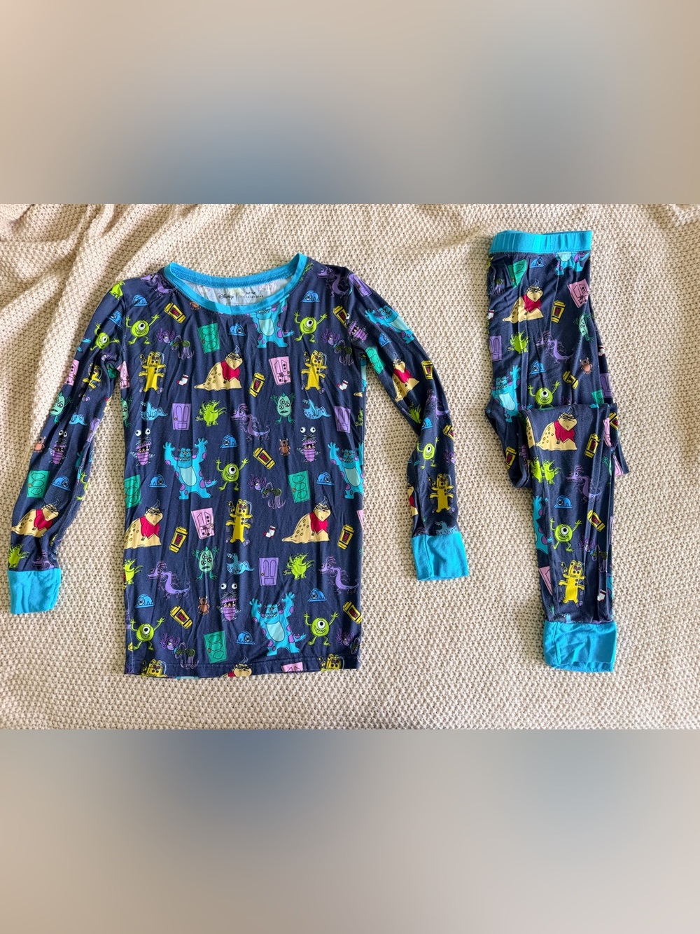 Little Sleepies Disney Pixar Monsters Inc. Bamboo Pajama Set 12/14